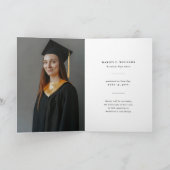 Gouden Glitter Monogram Alfabet M Modern Foto Grad (Binnen)