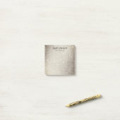 Gouden Glitter Monogram Naam Op Maat Post-it® Notes (Op bureau)