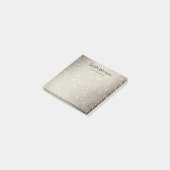 Gouden Glitter Monogram Naam Op Maat Post-it® Notes (Schuin)