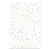 Gouden Glitter Mousserende Sterren Kaart (Achterkant)