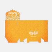 gouden glitter naam van het 50ste verjaardagsfeest bedankdoosjes (Uitgevouwen)