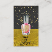 *~* Gouden Glitter Nail Art Polish Gold Folie Visitekaartje (Voorkant)