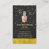 *~* Gouden Glitter Nail Art Polish Gold Folie Visitekaartje (Achterkant)
