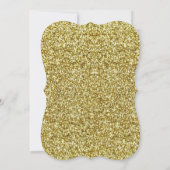 Gouden Glitter Oneindig Hart Bachelorette Feest Kaart (Achterkant)