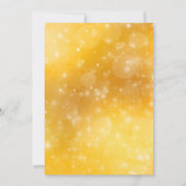 Gouden Glitter op Zwart | Nieuwjaarsfeest Kaart (Achterkant)