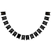 Gouden Glitter Paris Eiffeltoren Gelukkige Verjaar Vlaggetjes (Alle)