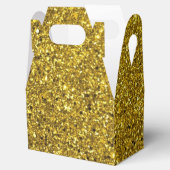 Gouden Glitter Patroon Bedankdoosjes (Geopend)