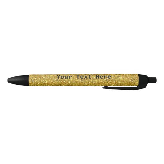 Gouden glitter pen met gepersonaliseerde aangepast (Bodem)