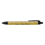 Gouden glitter pen met gepersonaliseerde aangepast (Bovenkant)