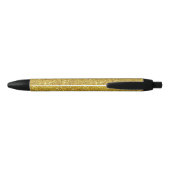 Gouden glitter pen met gepersonaliseerde aangepast (Achterkant)