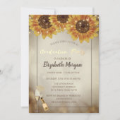 Gouden Glitter Pet, Wijn, Glas, Zonnebloemen Goude Kaart (Voorkant)