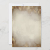 Gouden Glitter Pet, Wijn, Glas, Zonnebloemen Goude Kaart (Achterkant)