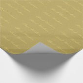 Gouden Glitter Print Beste wensen Cadeaupapier (Hoek)