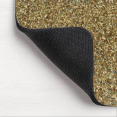 Gouden Glitter Print Metallic Muismat (Hoek)