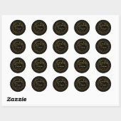 Gouden Glitter Purim Label (Vel)