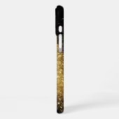 Gouden Glitter Ring iPhone Hoesje (Linkerkant)