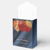 Gouden Glitter rode ballonnen dank u Bedankdoosjes (Geopend)