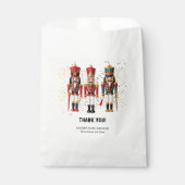 Gouden Glitter Rood & Blauw Notenkraker Baby showe Bedankzakje (Voorkant)