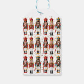 Gouden Glitter Rood & Blauw Notenkraker Baby showe Cadeaulabel (Achterkant)