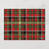 Gouden Glitter Rood en Groen Geplakt Kerstfeest Briefkaart (Achterkant)