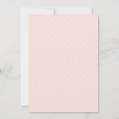 Gouden Glitter Roze Bloem Eerste Heilige Communie Kaart (Achterkant)