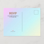 Gouden Glitter Roze Bloemen Prinses Verjaardagsfee Uitnodiging Briefkaart (Achterkant)