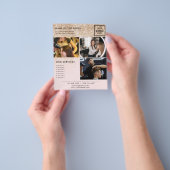 Gouden Glitter Roze Marketing Fotoflyer voor Salon Flyer (Hand)