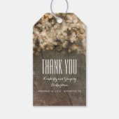 Gouden Glitter rustieke bruiloft Cadeaulabel (Voorkant)