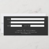 Gouden Glitter Salon Store Zakelijk Cadeaubon (Achterkant)