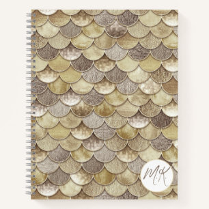 Gouden Glitter Schalen Mermaid Journal Notitieboek
