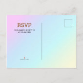 Gouden Glitter Schattige Roze Prinses 1e Verjaarda Uitnodiging Briefkaart (Achterkant)