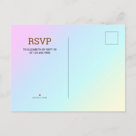 Gouden Glitter Schattige Roze Prinses 1e Verjaarda Uitnodiging Briefkaart (Achterkant)