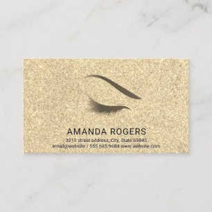 Gouden Glitter Schitter Glamour Visitekaartje