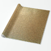 Gouden glitter schittert luxe glamoureus cadeaupapier (Uitgerold)