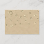 Gouden Glitter Scrapbook Stijl RSVP Kaart (Achterkant)