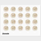 Gouden Glitter Script Sweet 16 Verjaardag Ronde Sticker (Vel)
