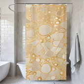 Gouden Glitter Sequin Douchegordijn