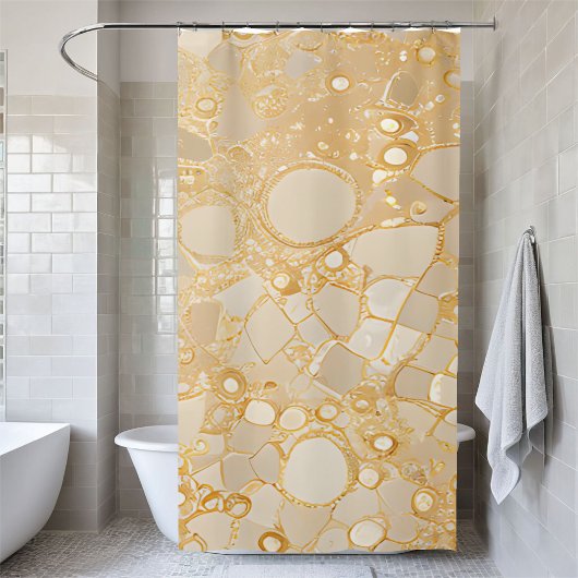 Gouden Glitter Sequin Douchegordijn