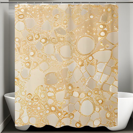 Gouden Glitter Sequin Douchegordijn