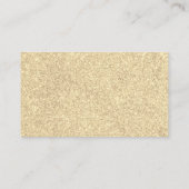 Gouden Glitter Shimmer Glamour Visitekaartje (Achterkant)