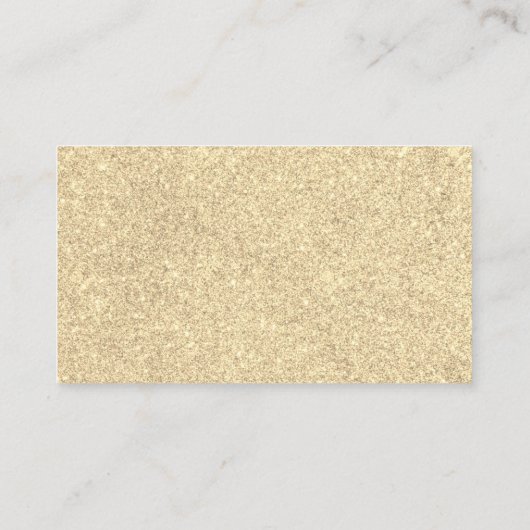 Gouden Glitter Shimmer Glamour Visitekaartje (Achterkant)