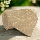 Gouden Glitter Shiny Multicolor Sparkles Diamond Stropdas