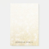 Gouden Glitter Sjabloon Modern Elegant Minimalist Post-it® Notes (Voorkant)