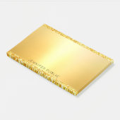Gouden Glitter Sjabloon Modern Elegant Professiona Post-it® Notes (Schuin)