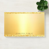 Gouden Glitter Sjabloon Modern Elegant Professiona Post-it® Notes (Kantoor)
