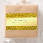 Gouden Glitter Sjabloon Moderne professionele verz Etiket (Insitu)