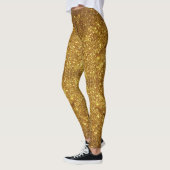 Gouden Glitter Sparkle Effect Leggings - Broek (Links)