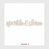 Gouden Glitter Sparkle en Shine Sticker (Vel)