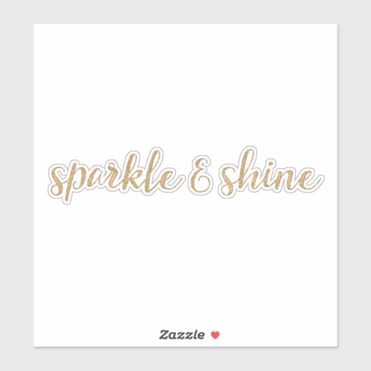 Gouden Glitter Sparkle en Shine Sticker (Vel)