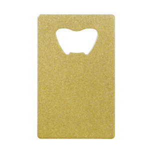 Gouden Glitter, Sparkle, Glitter Achtergrond Creditkaart Flessenopener